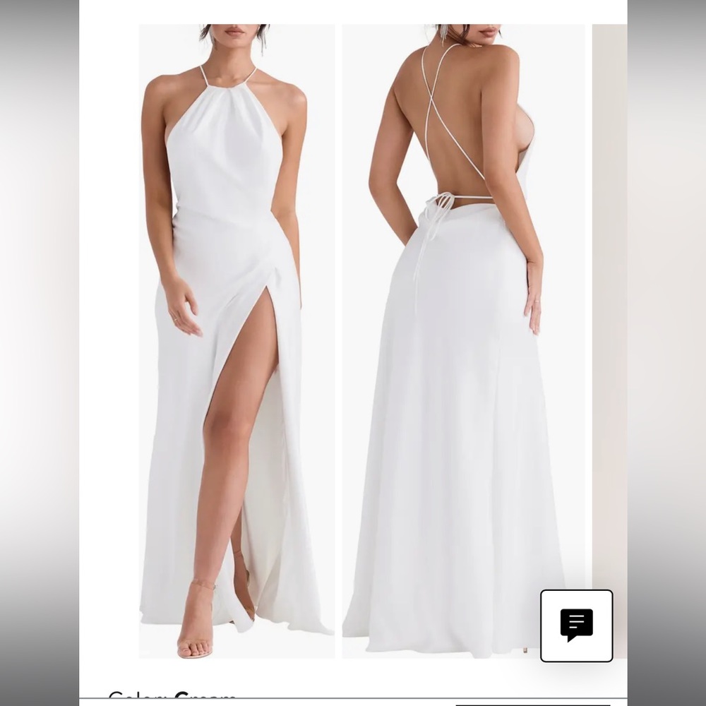 New house of CB zanab ivory gown